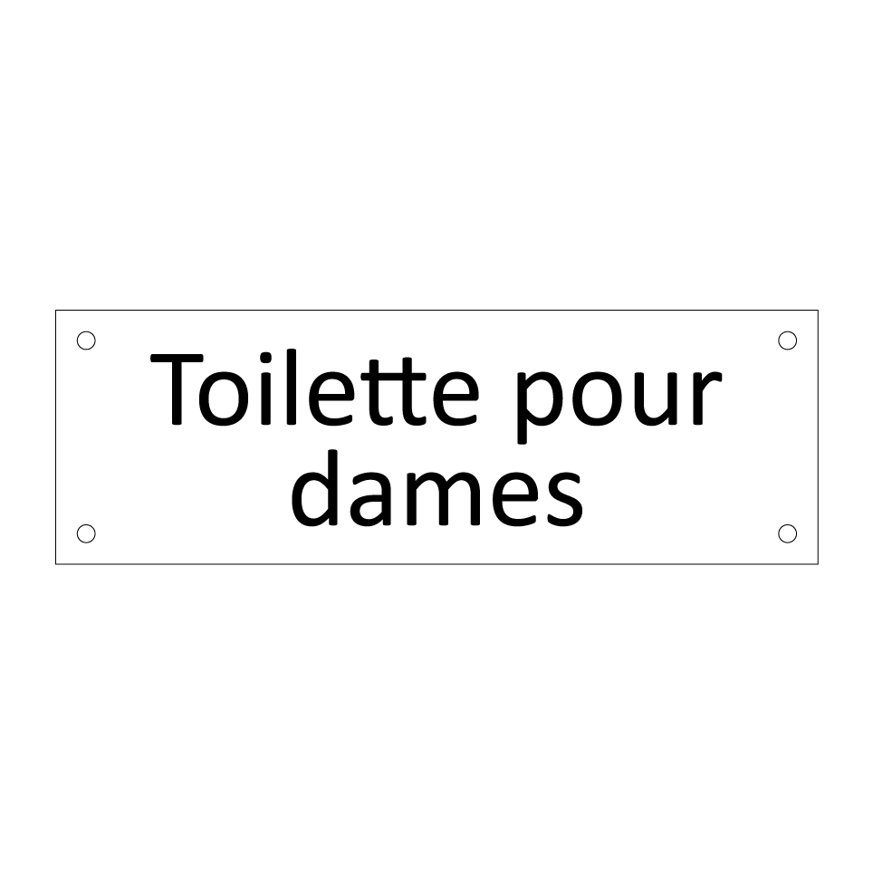 Toilette pour dames