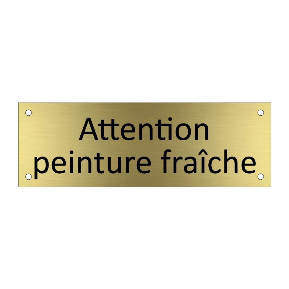 Attention peinture fraîche