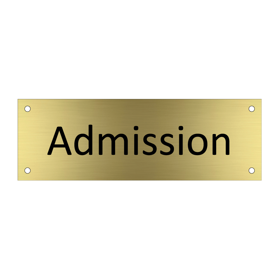 Admission & Admission & Admission
