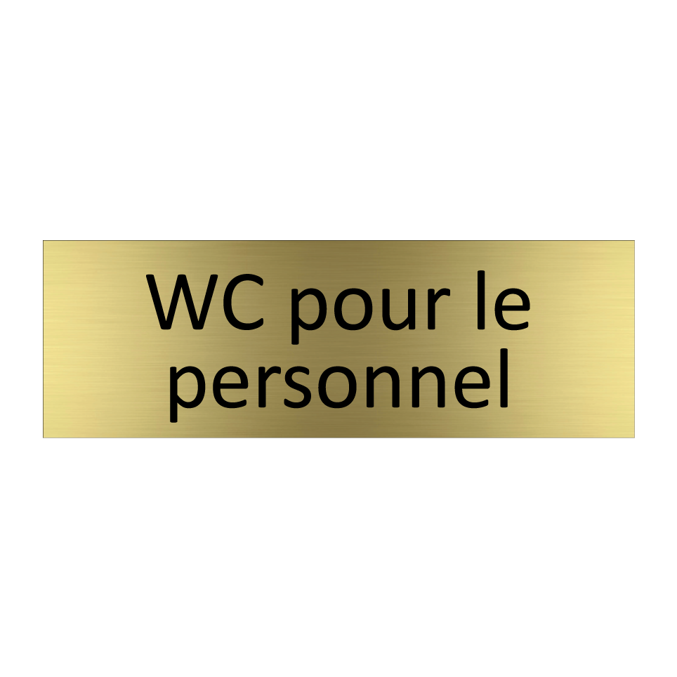 WC pour le personnel