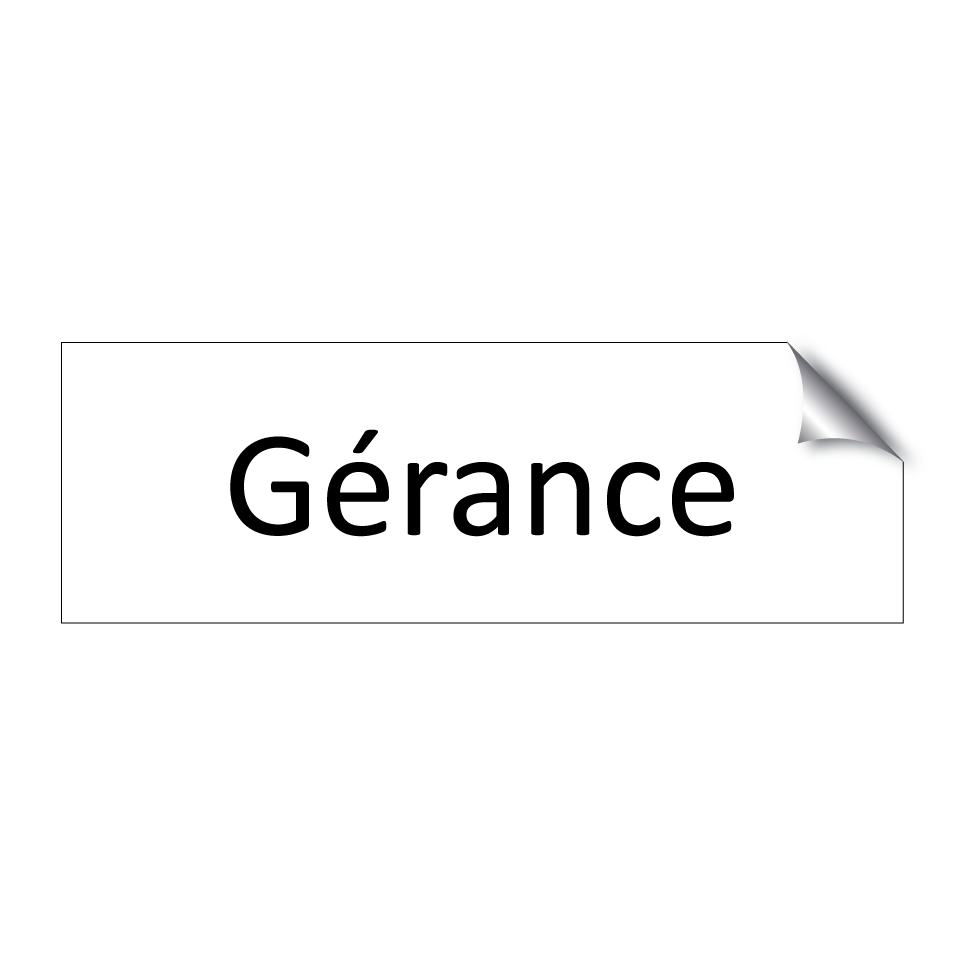 Gérance & Gérance & Gérance