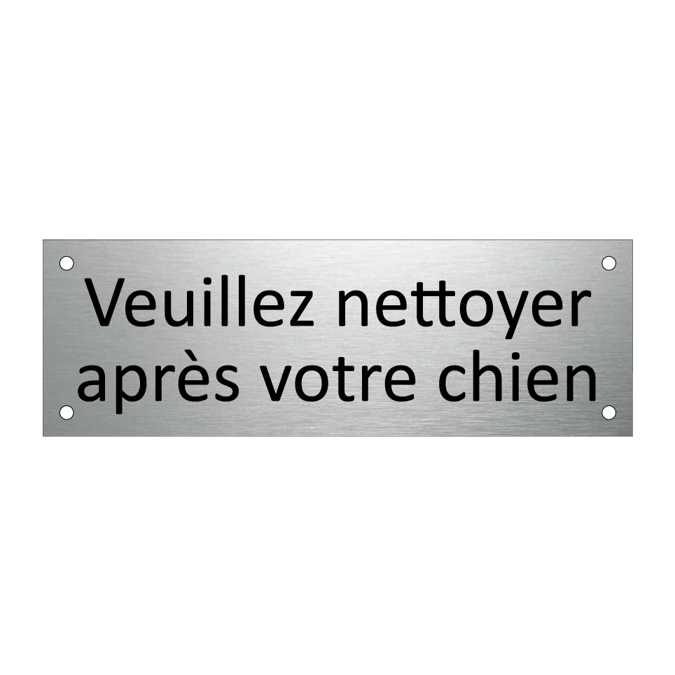 Veuillez nettoyer après votre chien