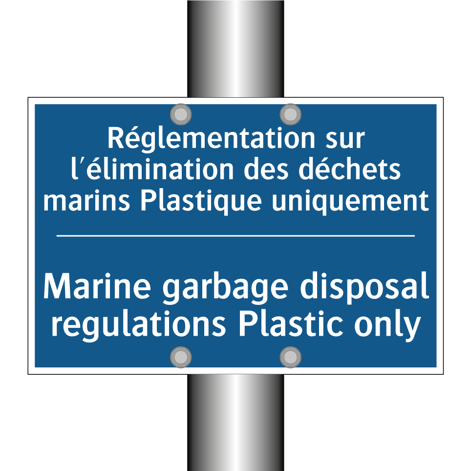 Réglementation sur l'élimination /.../ - Marine garbage disposal regulations /.../