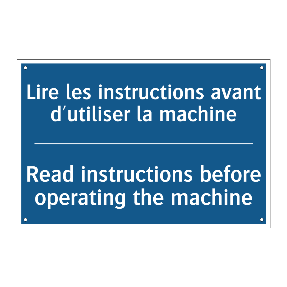Lire les instructions avant d'utiliser /.../ - Read instructions before operating /.../