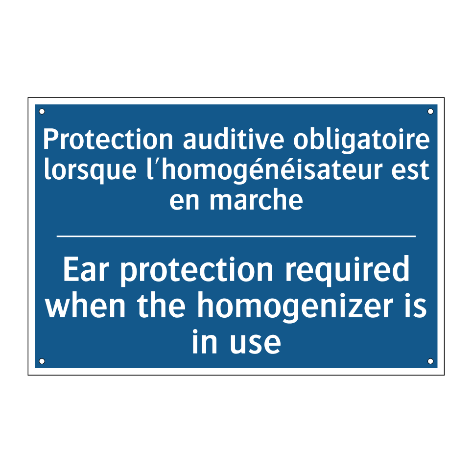Protection auditive obligatoire /.../ - Ear protection required when the /.../