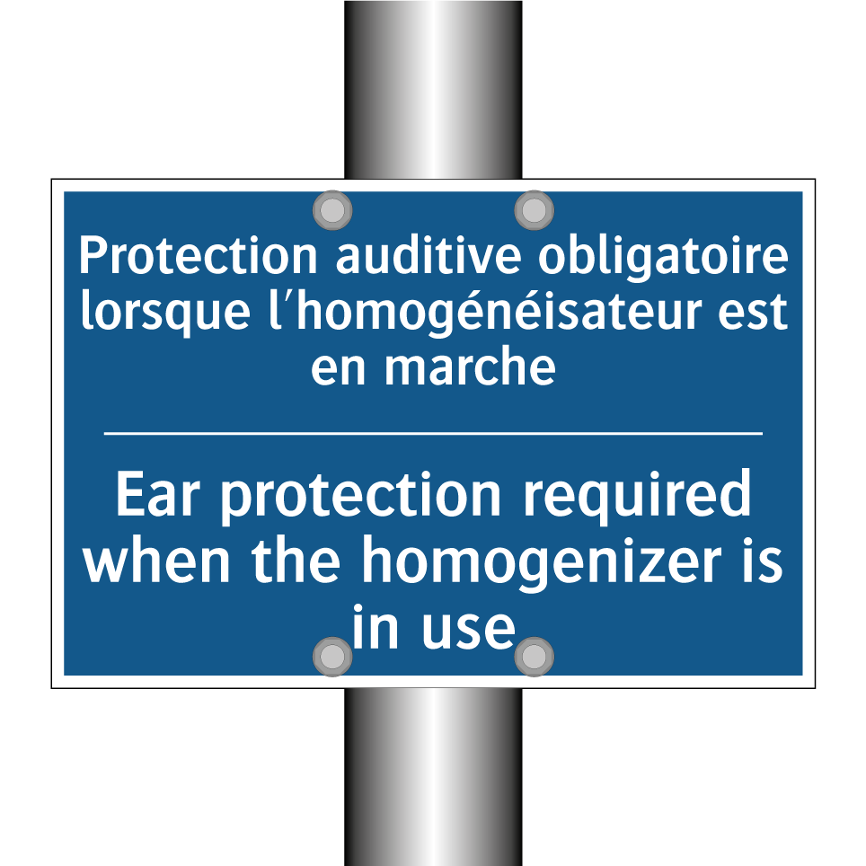 Protection auditive obligatoire /.../ - Ear protection required when the /.../