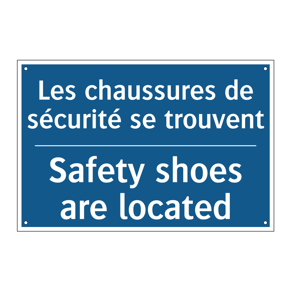 Les chaussures de sécurité se /.../ - Safety shoes are located
