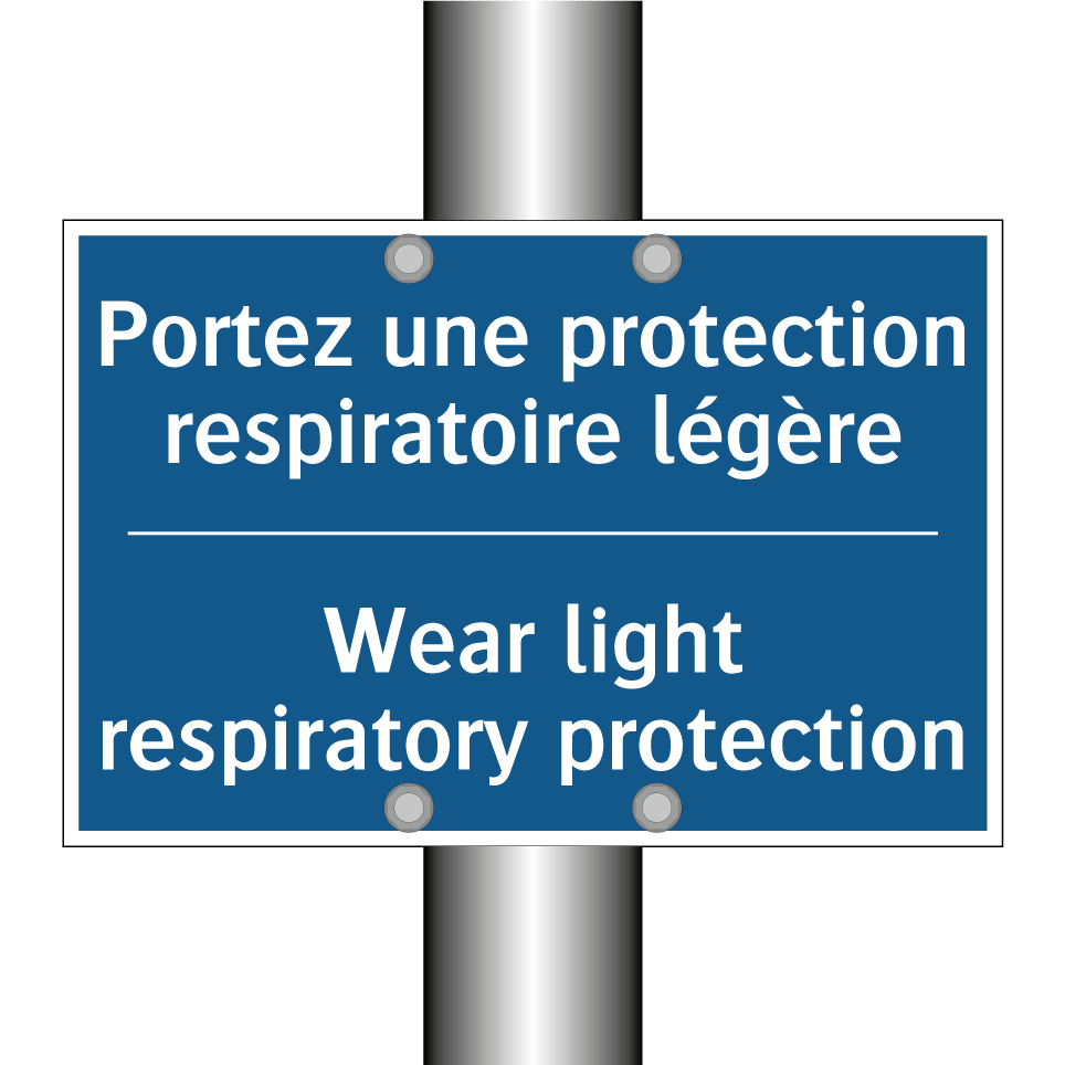 Portez une protection respiratoire /.../ - Wear light respiratory protection /.../