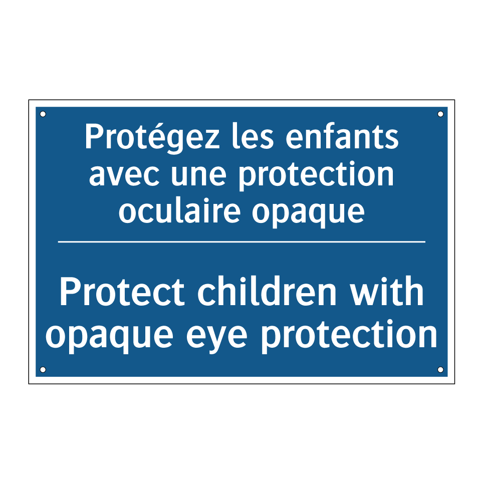 Protégez les enfants avec une /.../ - Protect children with opaque eye /.../