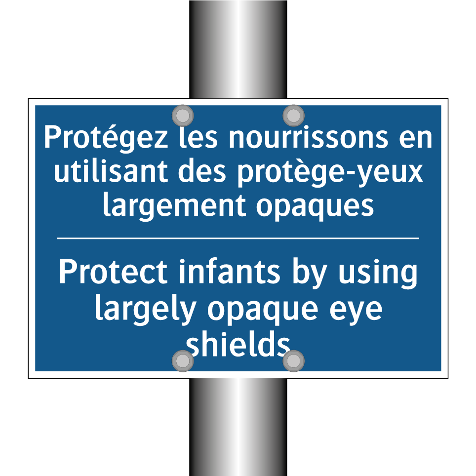 Protégez les nourrissons en utilisant /.../ - Protect infants by using largely /.../