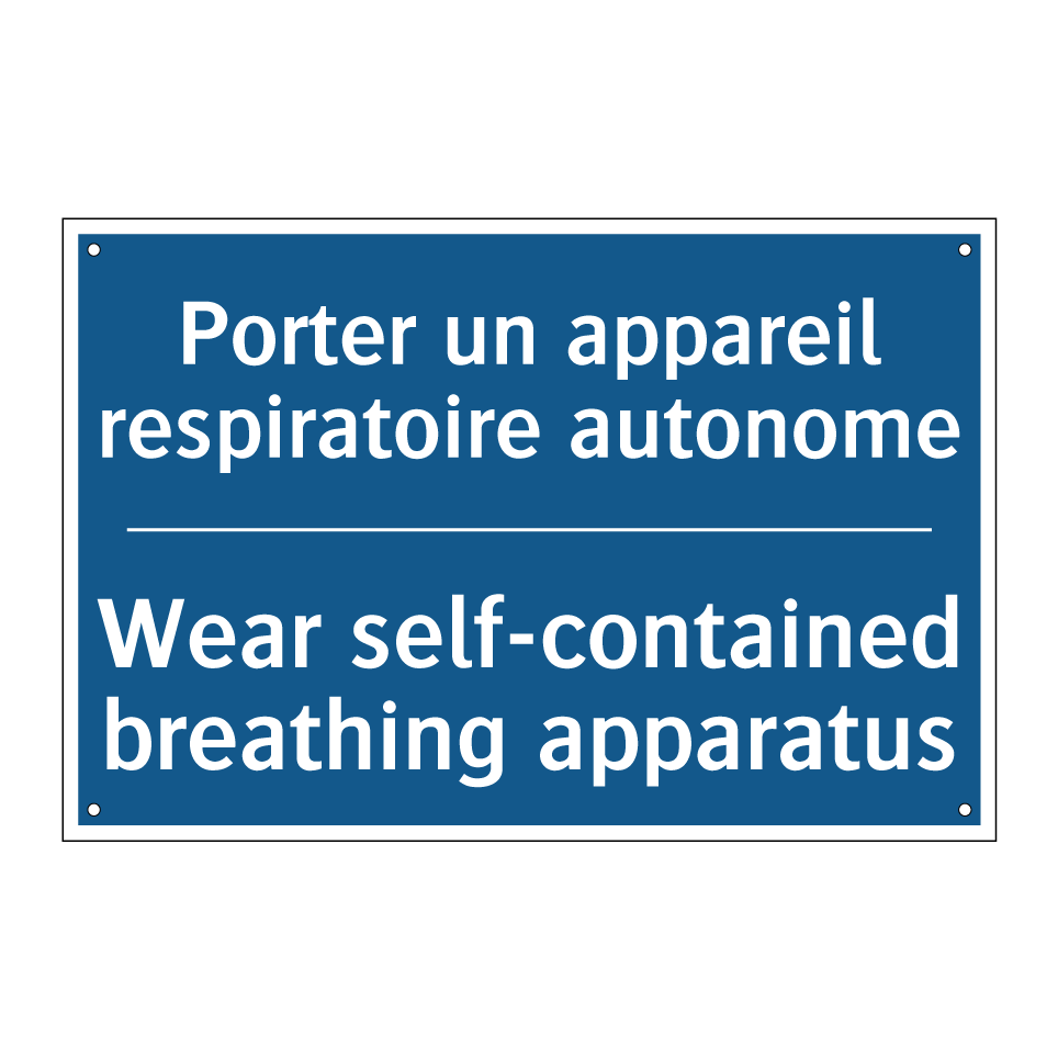 Porter un appareil respiratoire /.../ - Wear self-contained breathing /.../