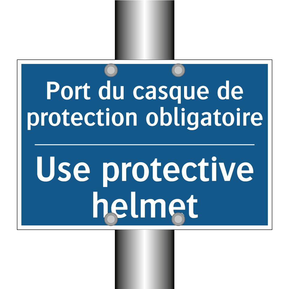 Port du casque de protection obligatoire /.../ - Use protective helmet