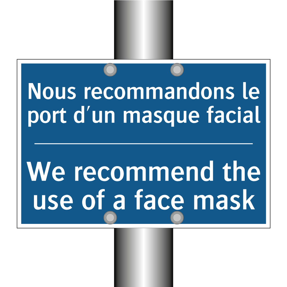 Nous recommandons le port d'un /.../ - We recommend the use of a face /.../