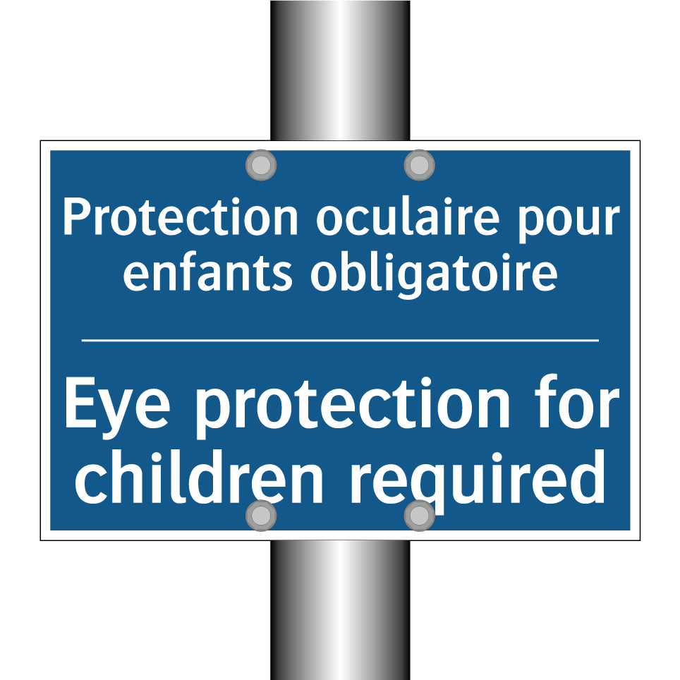 Protection oculaire pour enfants /.../ - Eye protection for children required /.../