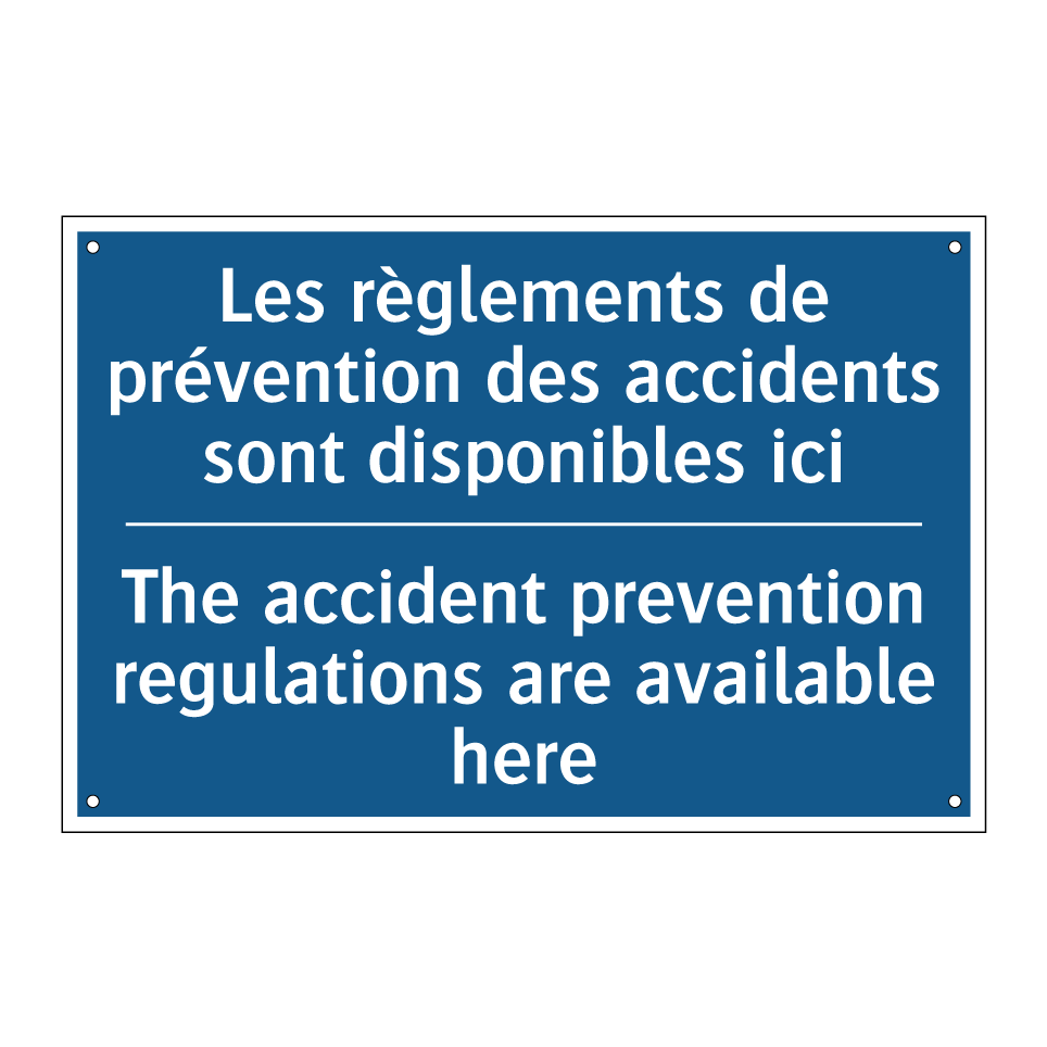 Les règlements de prévention des /.../ - The accident prevention regulations /.../