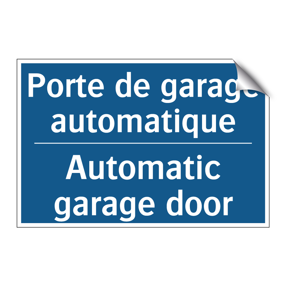 Porte de garage automatique - Automatic garage door