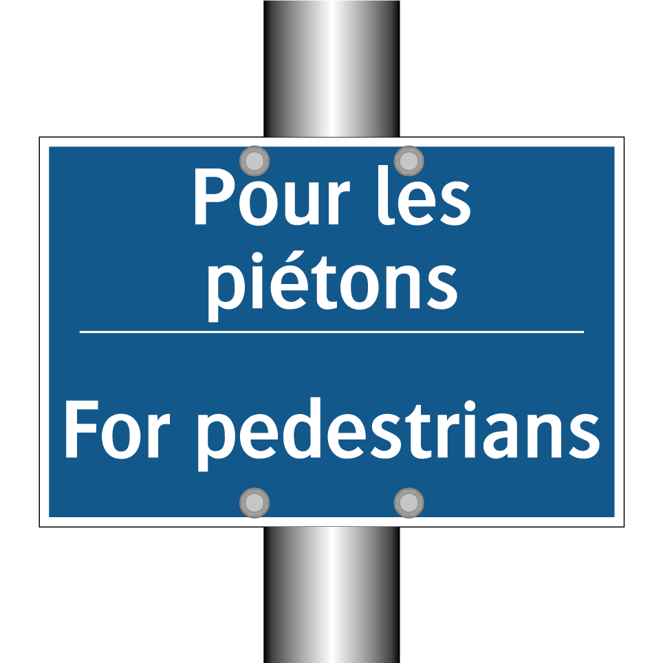 Pour les piétons - For pedestrians