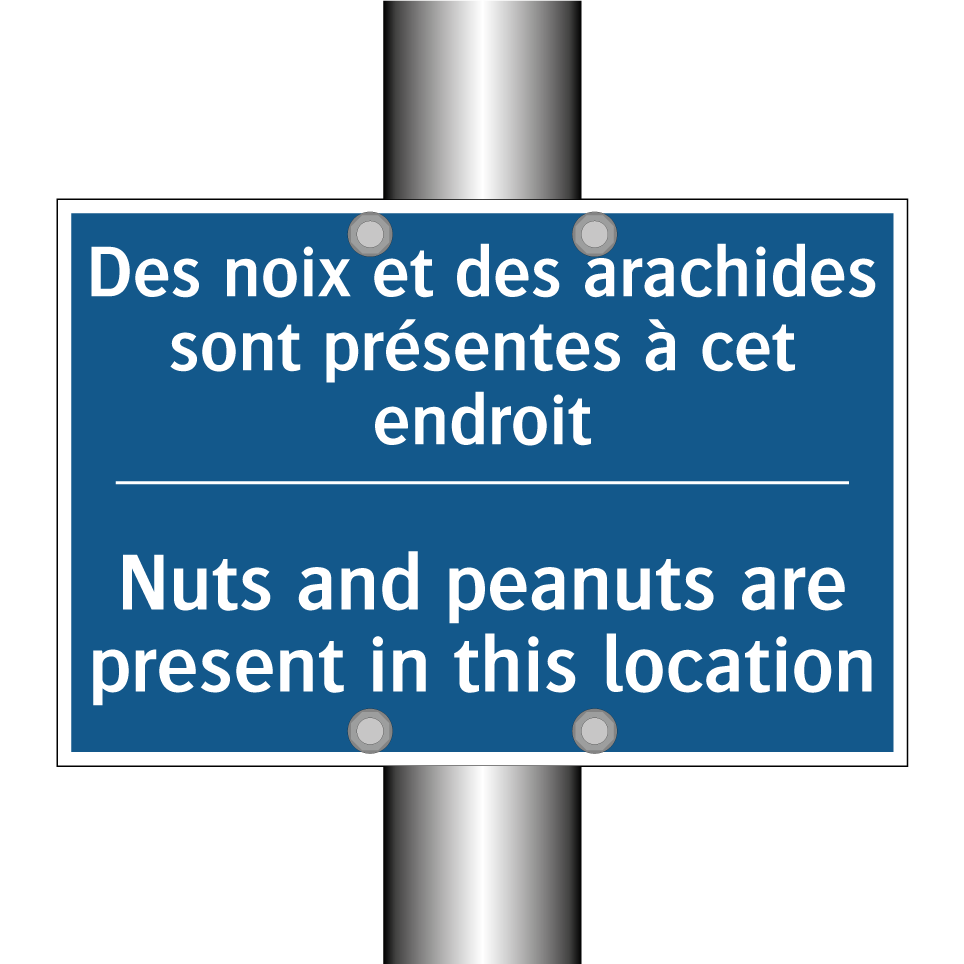 Des noix et des arachides sont /.../ - Nuts and peanuts are present in /.../