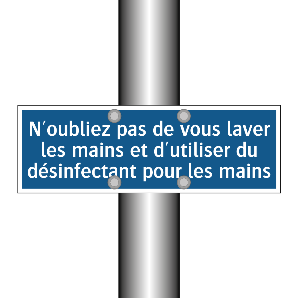 N'oubliez pas de vous laver les mains et d'utiliser du désinfectant pour les mains