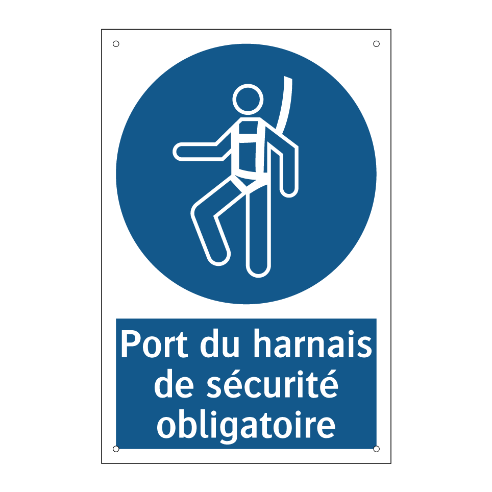 Port du harnais de sécurité obligatoire
