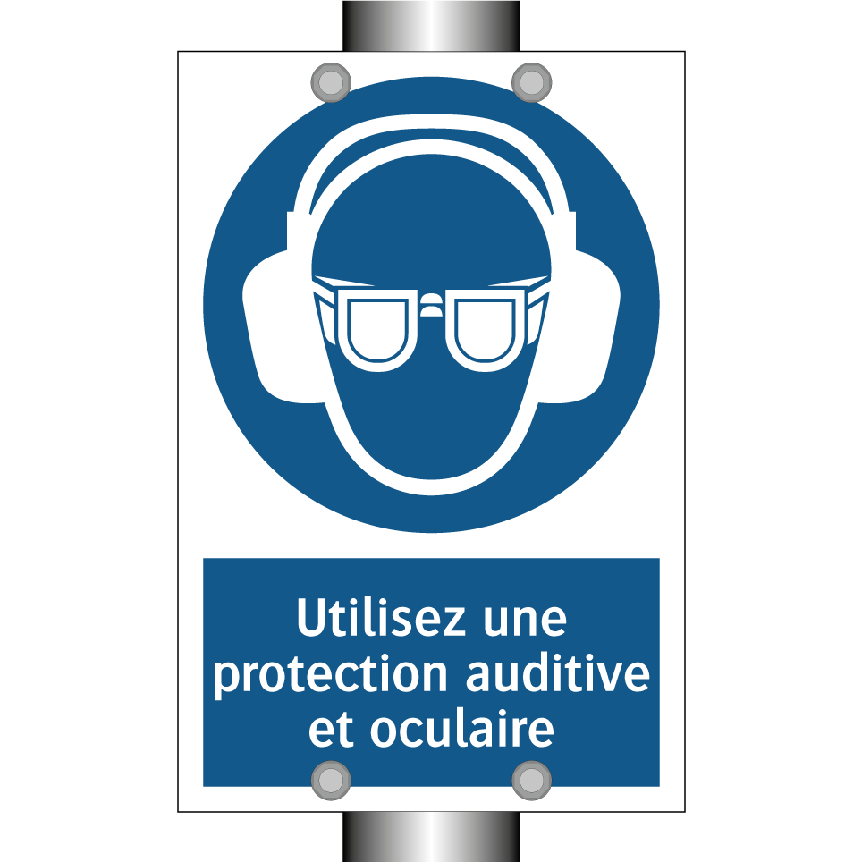 Utilisez une protection auditive et oculaire