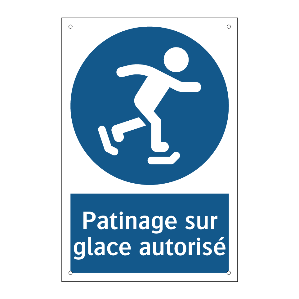 Patinage sur glace autorisé