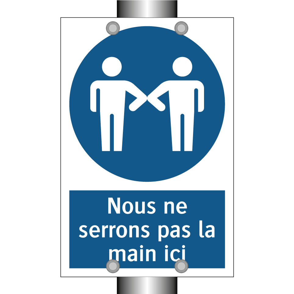 Nous ne serrons pas la main ici