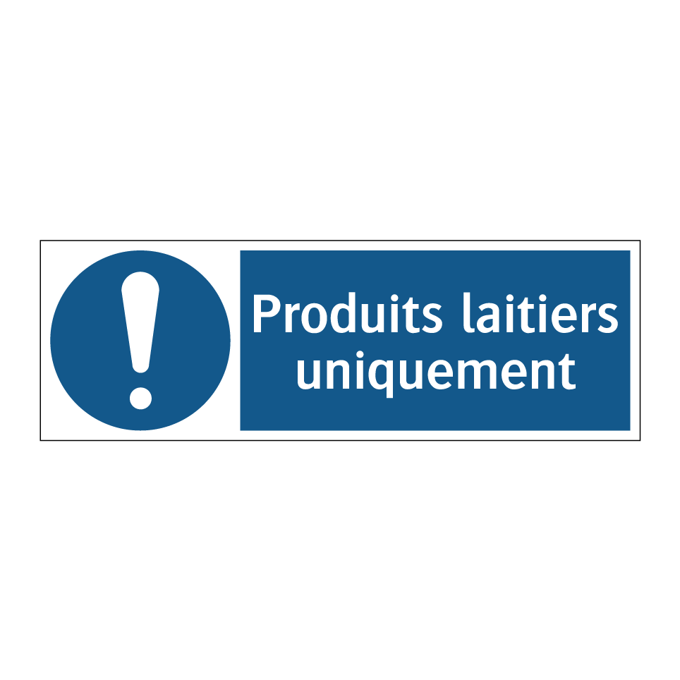 Produits laitiers uniquement