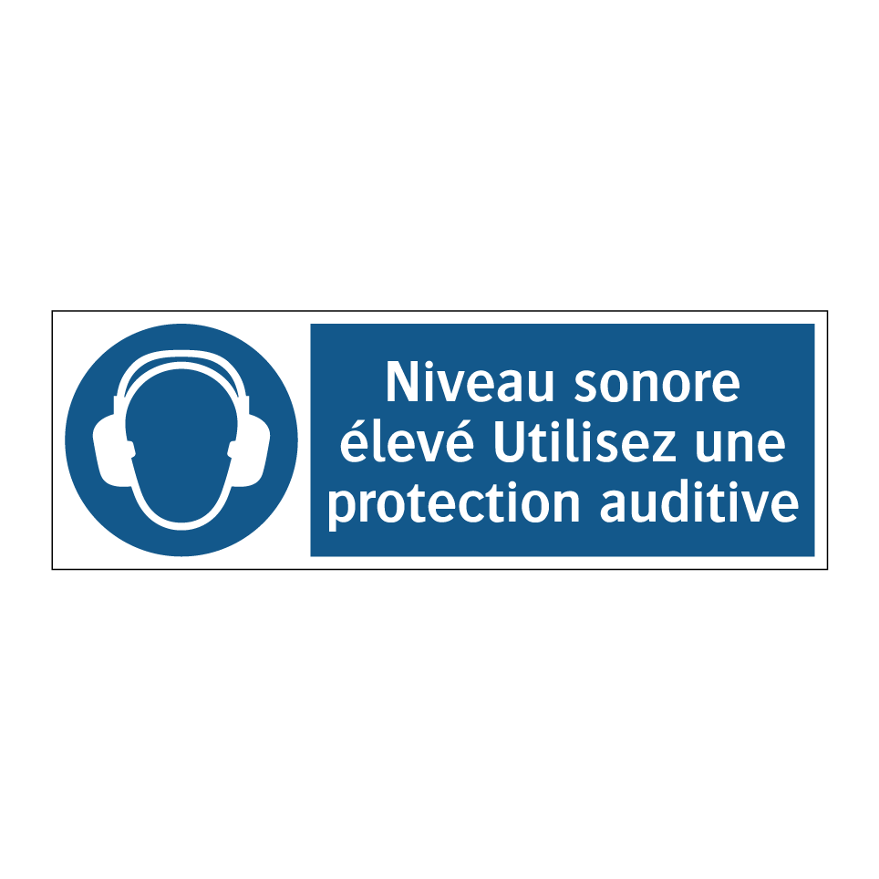 Niveau sonore élevé Utilisez une protection auditive