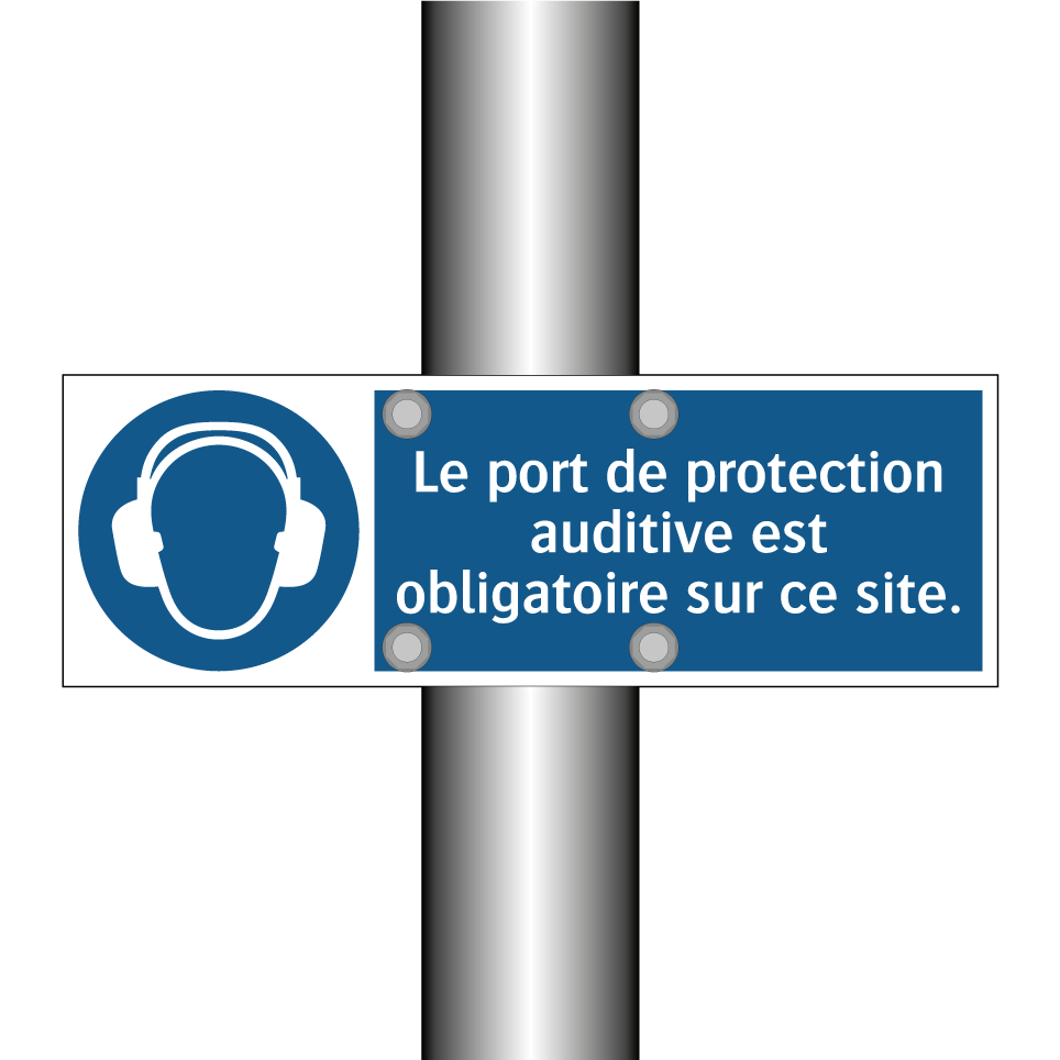 Le port de protection auditive est obligatoire sur ce site.