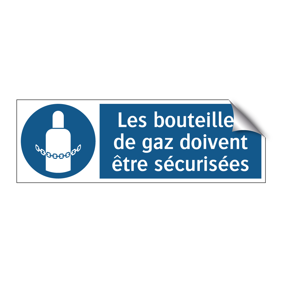 Les bouteilles de gaz doivent être sécurisées