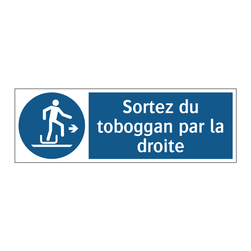 Sortez du toboggan par la droite