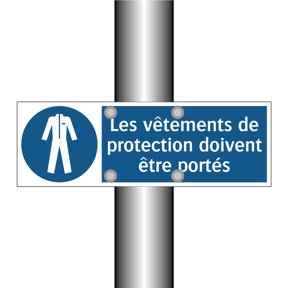 Les vêtements de protection doivent être portés