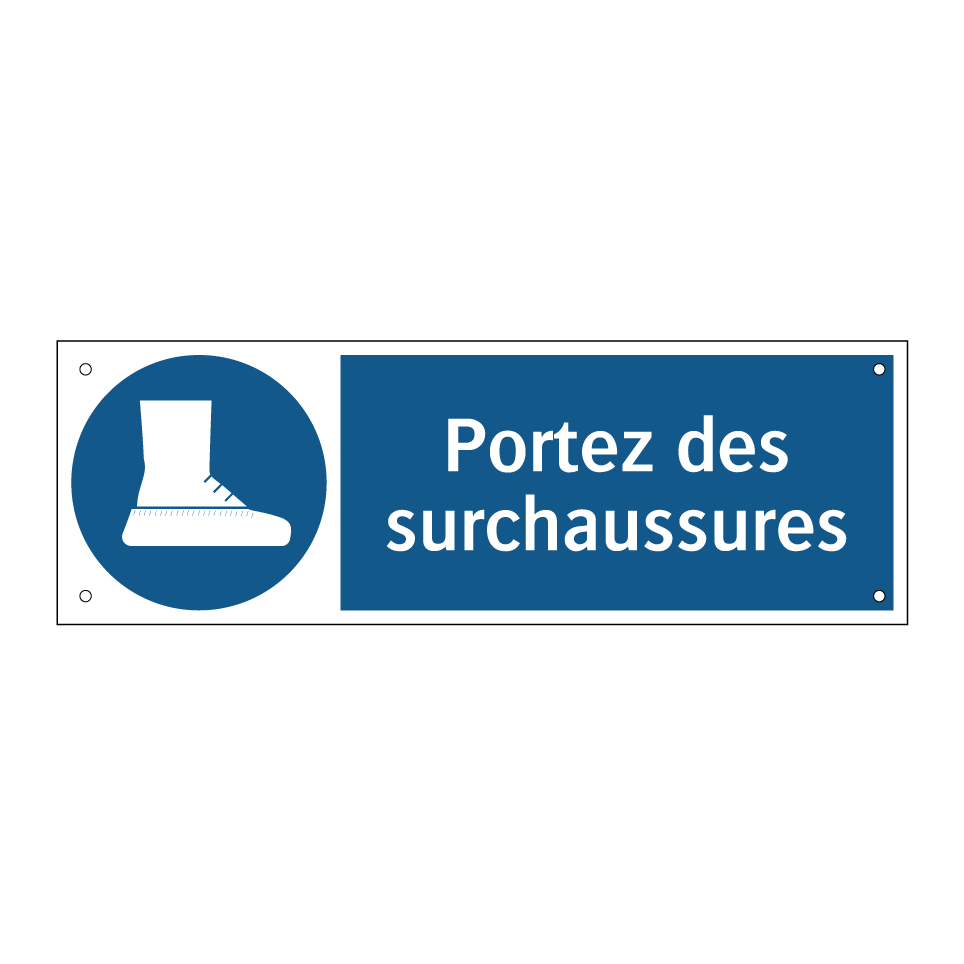 Portez des surchaussures