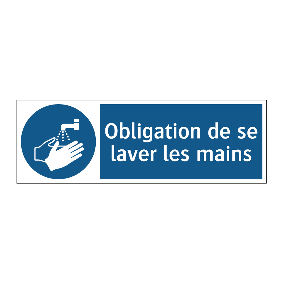 Obligation de se laver les mains