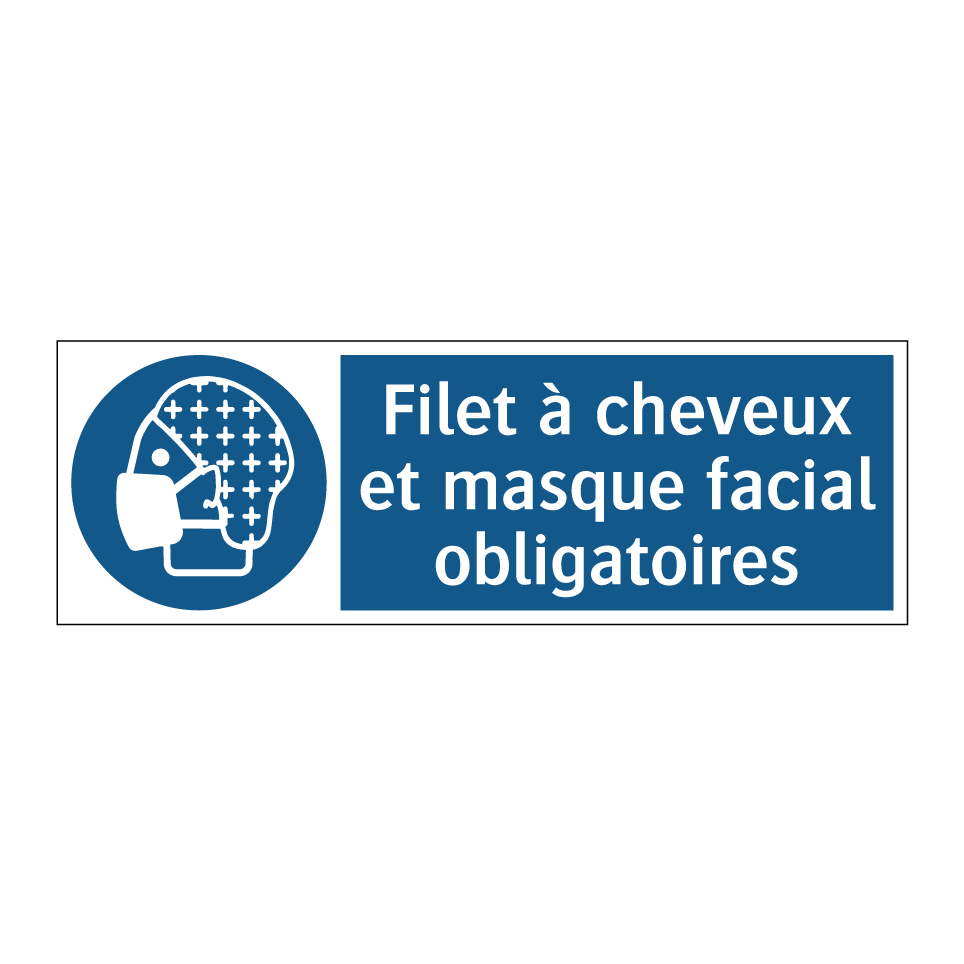 Filet à cheveux et masque facial obligatoires