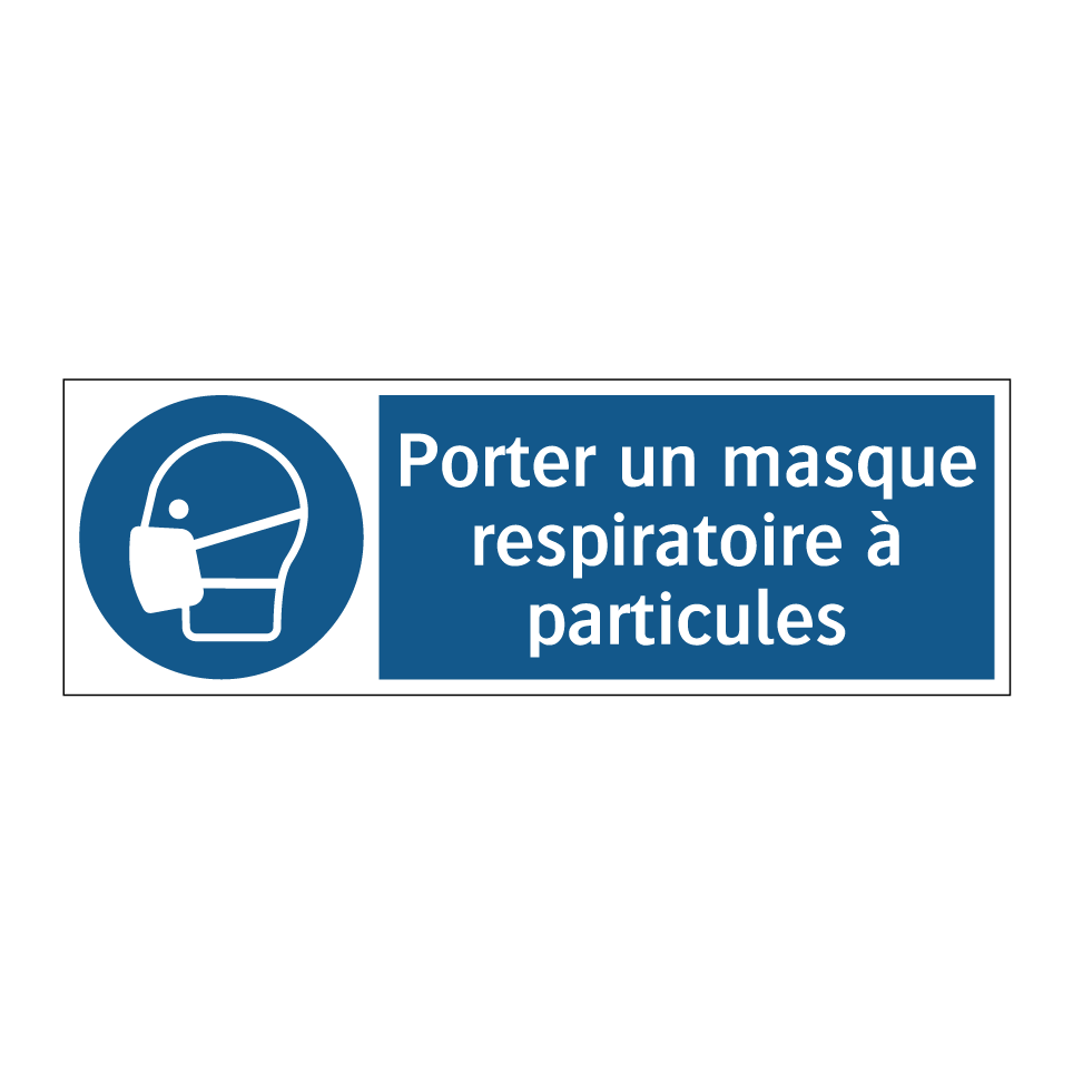 Porter un masque respiratoire à particules
