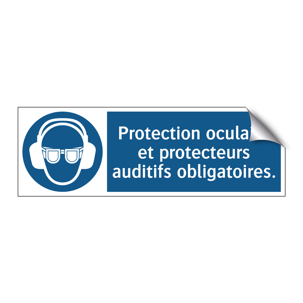 Protection oculaire et protecteurs auditifs obligatoires.
