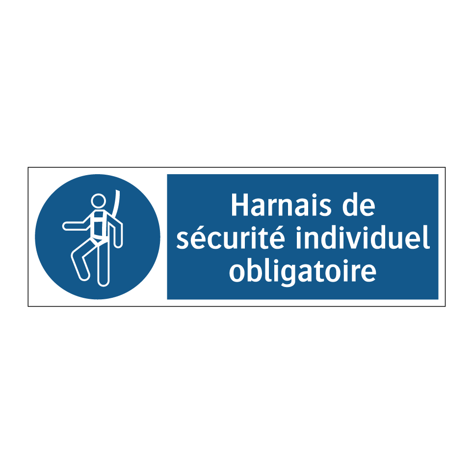 Harnais de sécurité individuel obligatoire