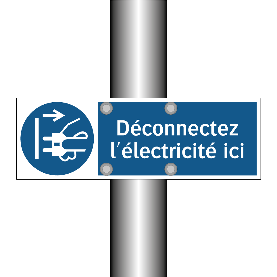 Déconnectez l'électricité ici