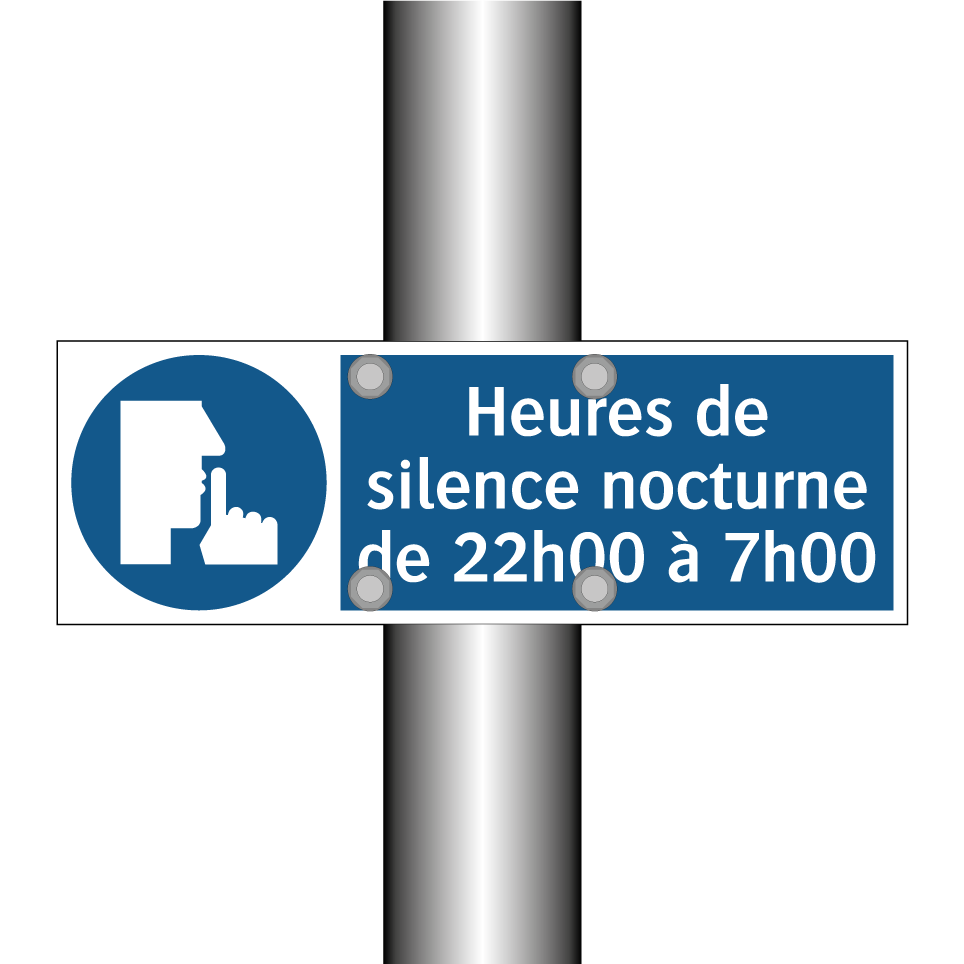 Heures de silence nocturne de 22h00 à 7h00