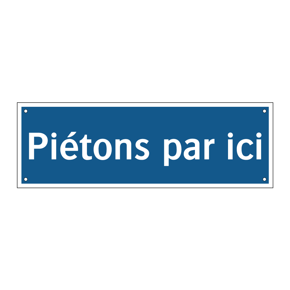 Piétons par ici