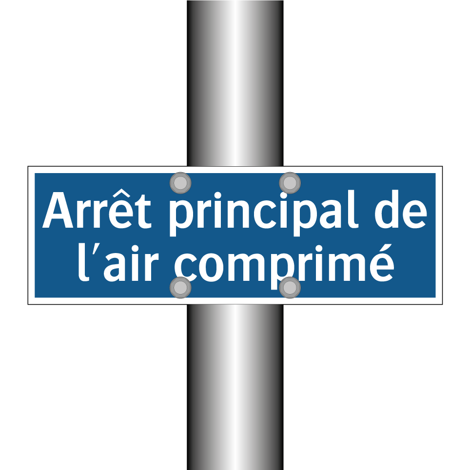 Arrêt principal de l'air comprimé