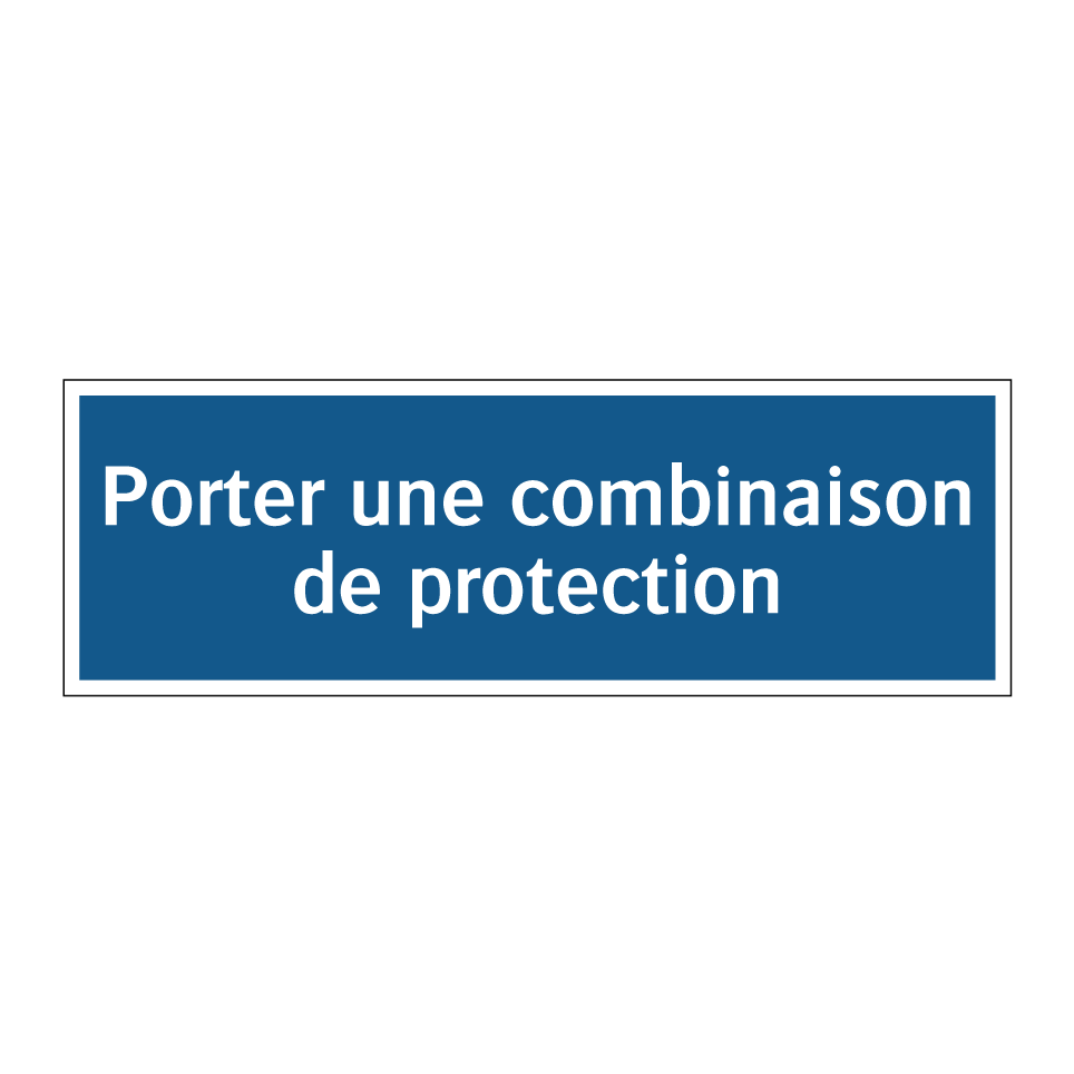 Porter une combinaison de protection