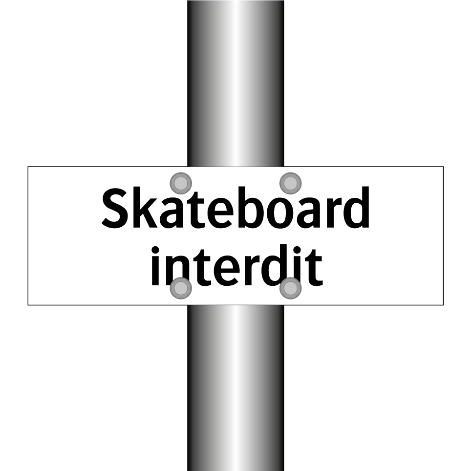 Skateboard interdit