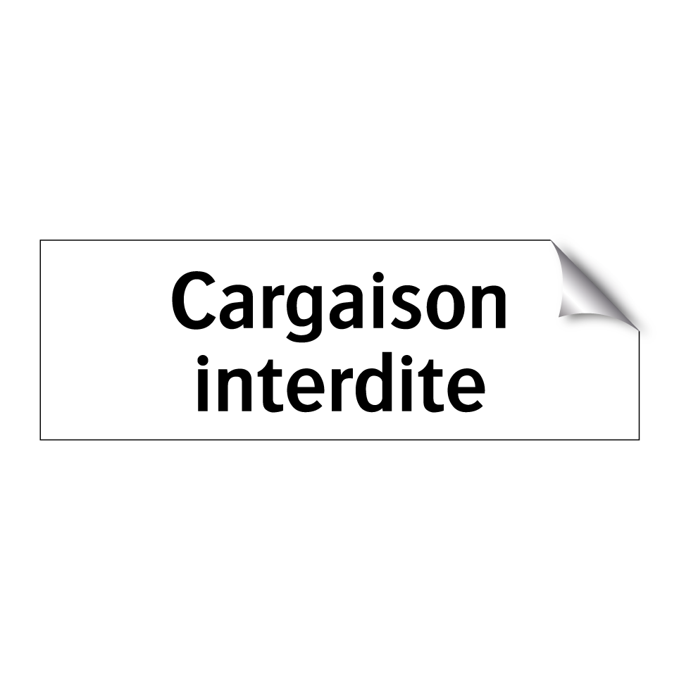 Cargaison interdite