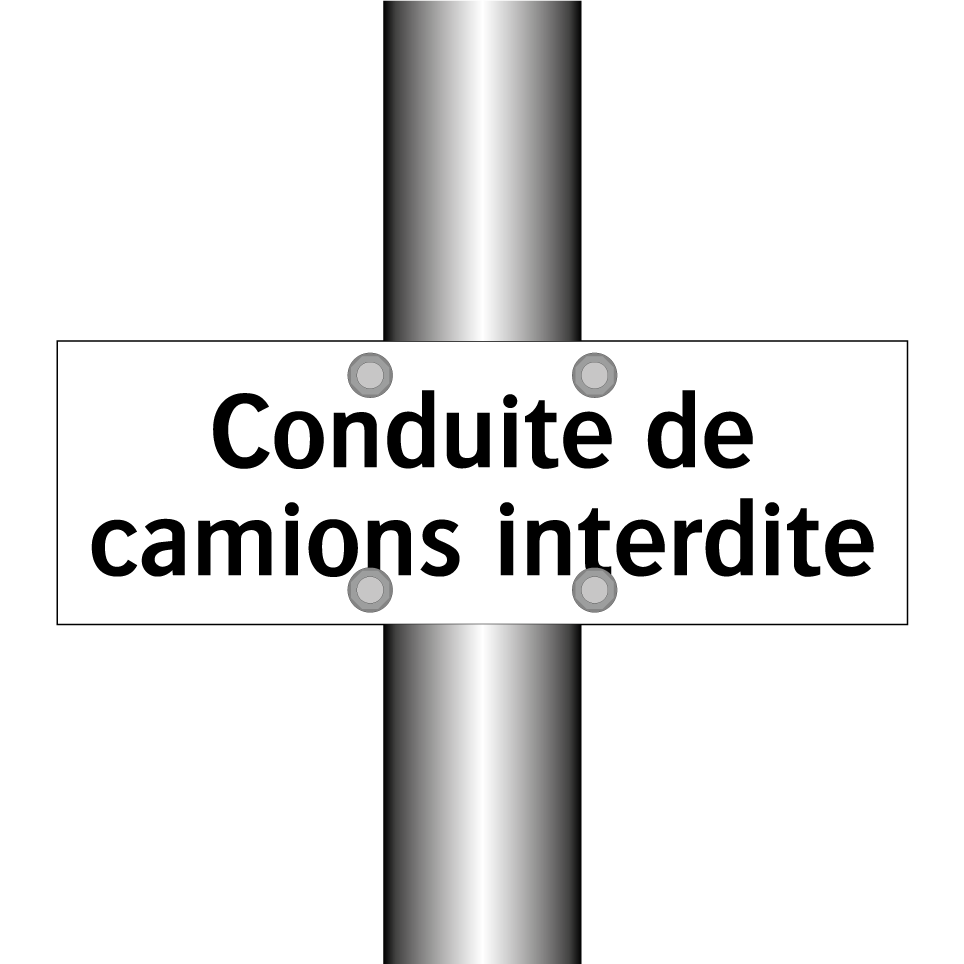 Conduite de camions interdite
