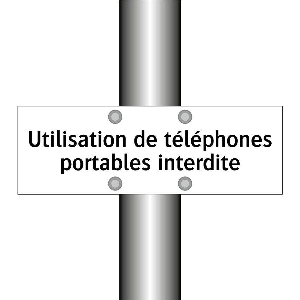 Utilisation de téléphones portables interdite