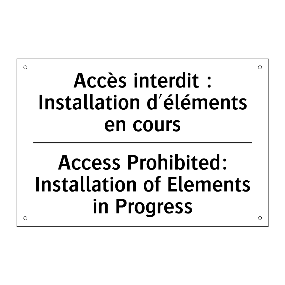 Accès interdit : Installation /.../ - Access Prohibited: Installation /.../