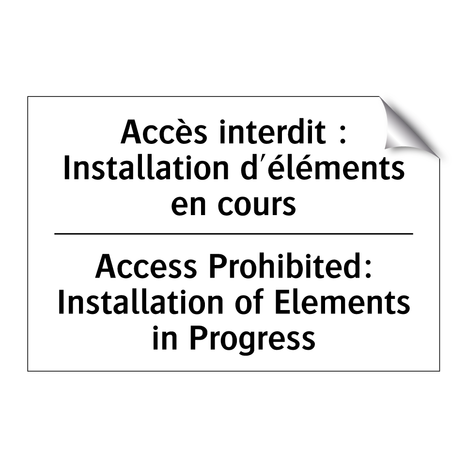 Accès interdit : Installation /.../ - Access Prohibited: Installation /.../